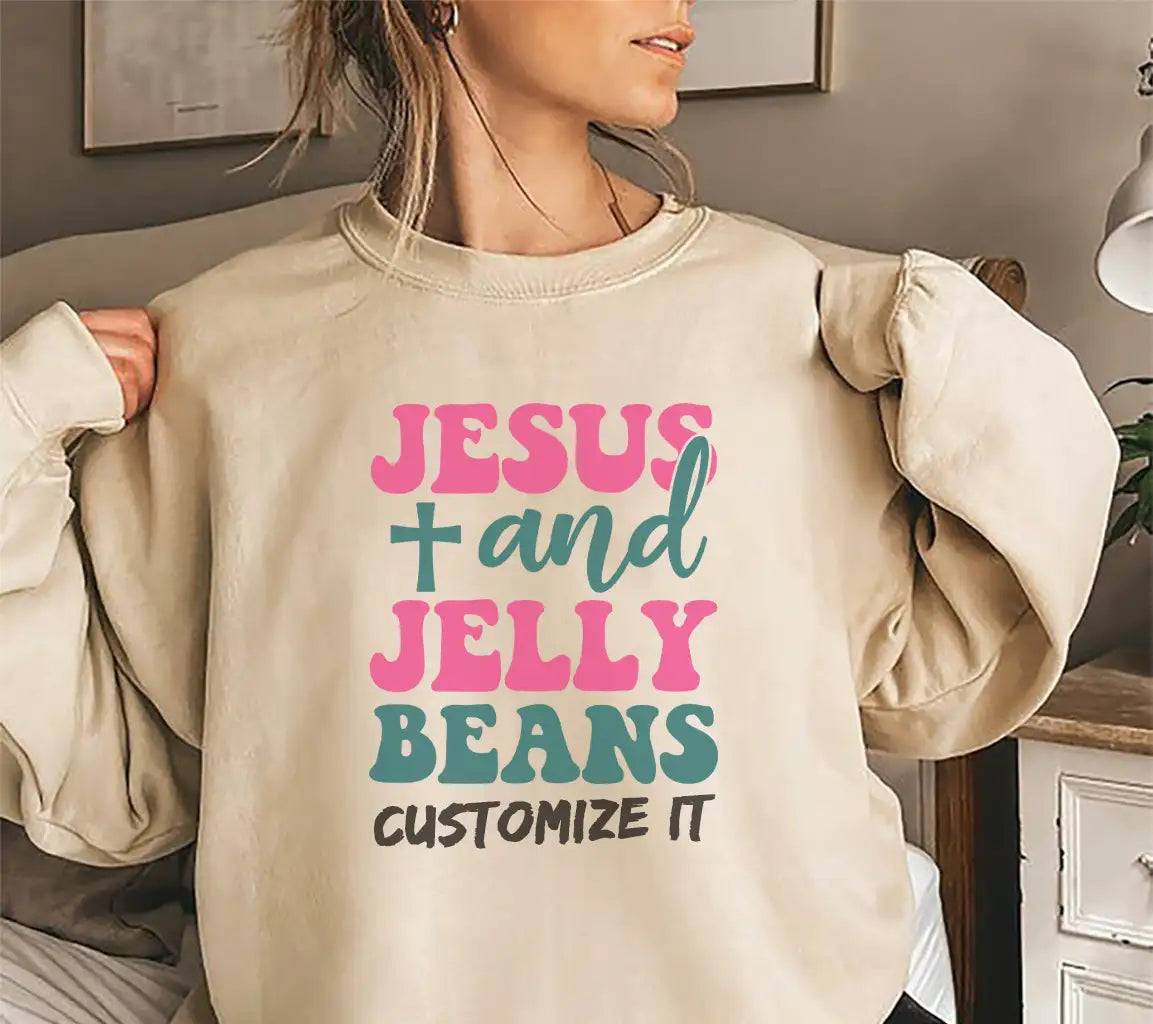 Jesus & Jelly Beans Easter SVG Design SVG