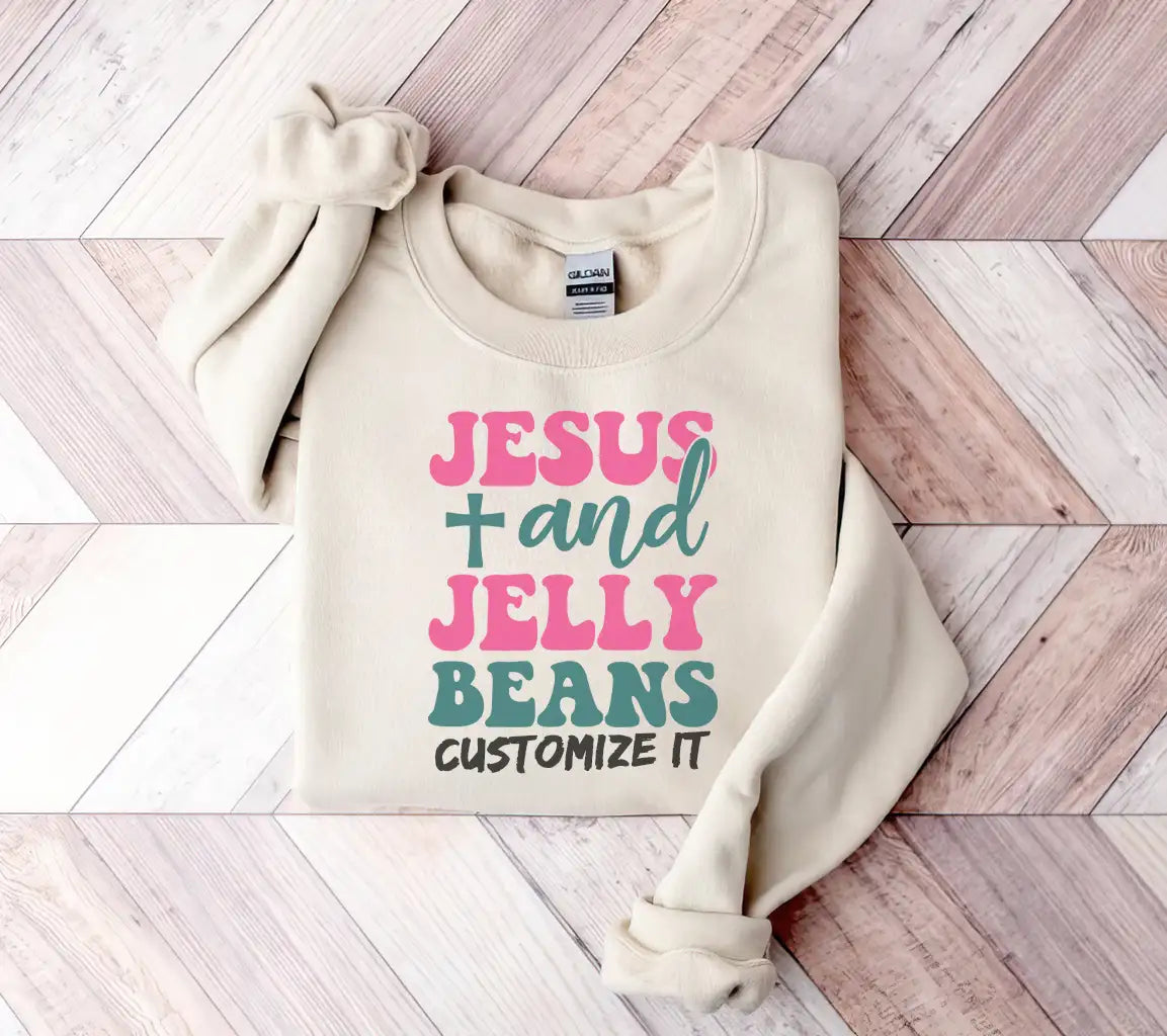 Jesus & Jelly Beans Easter SVG Design SVG