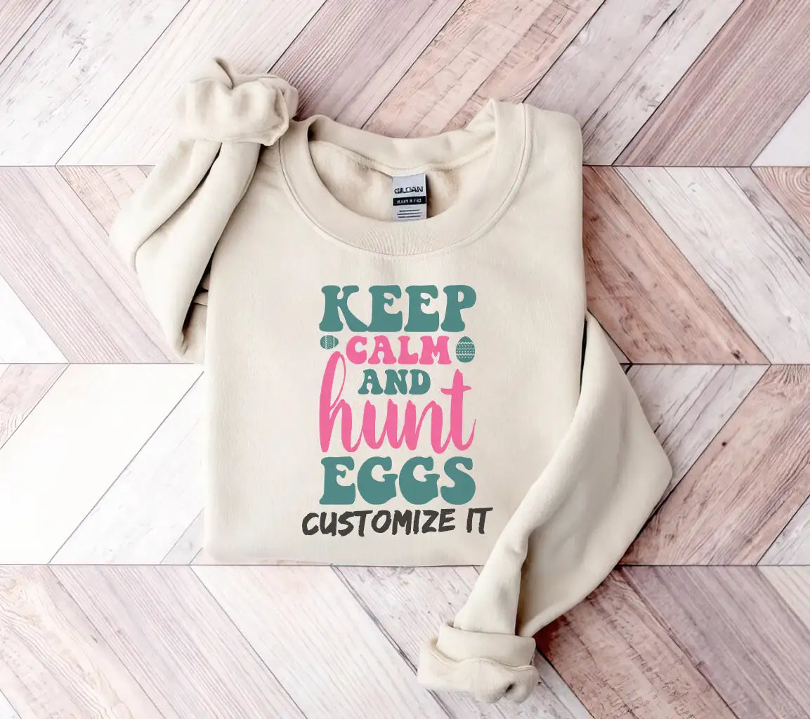 Keep Calm and Hunt Eggs SVG - Easter Design SVG