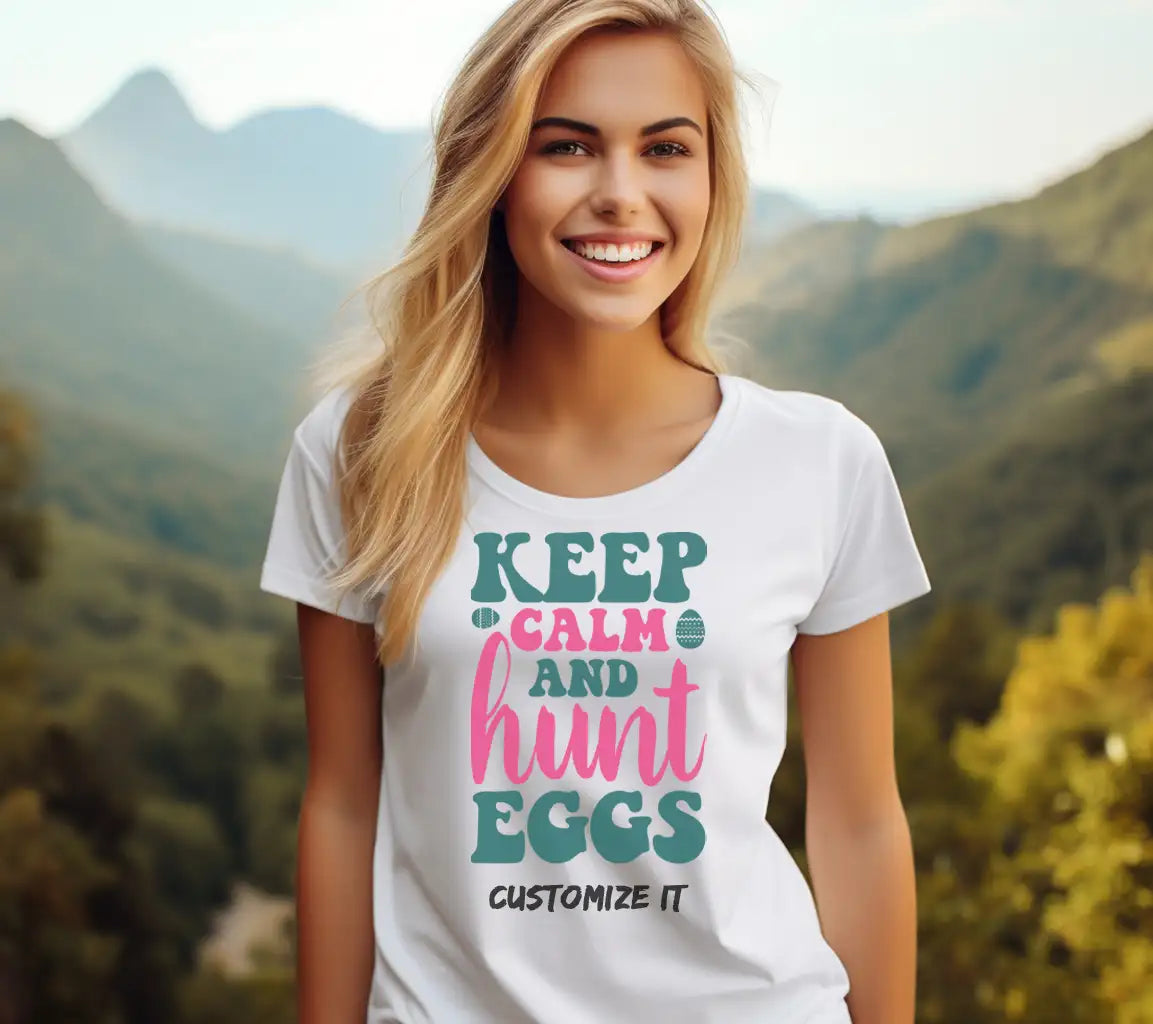 Keep Calm and Hunt Eggs SVG - Easter Design SVG