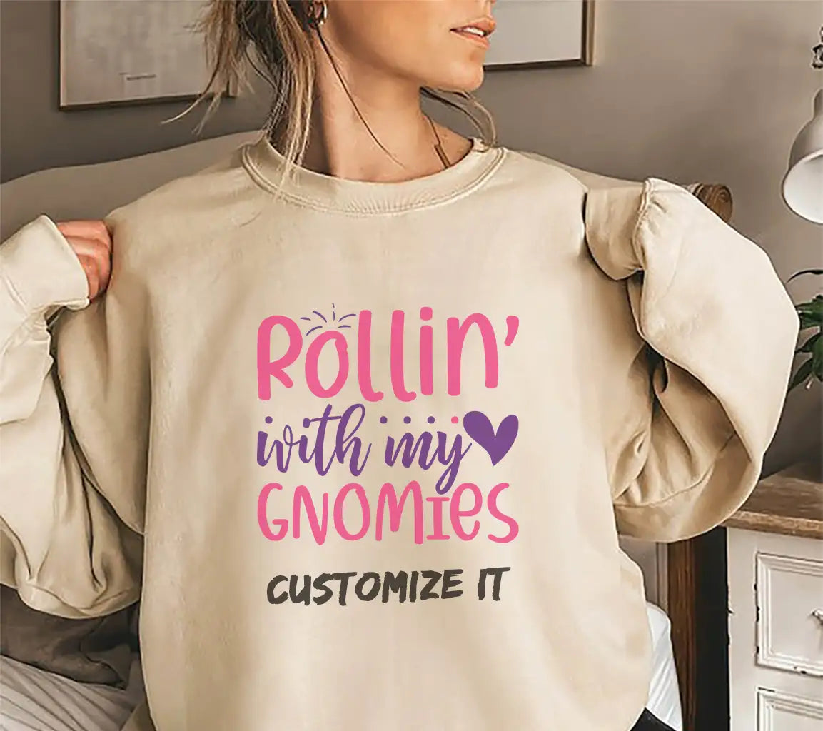 Pink & Purple Rollin With My Gnomies SVG for Easter SVG