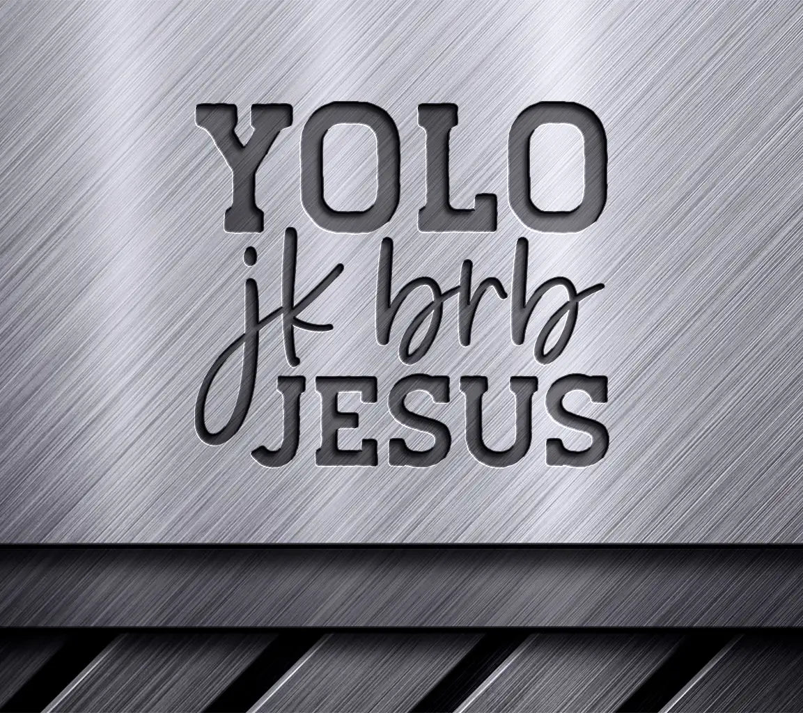 Funny Easter Yolo Jk Brb Jesus SVG Design SVG