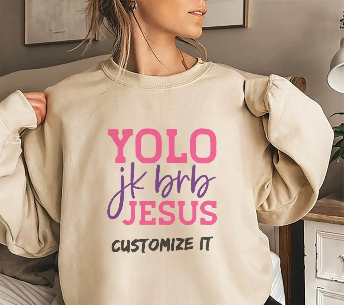 Funny Easter Yolo Jk Brb Jesus SVG Design SVG