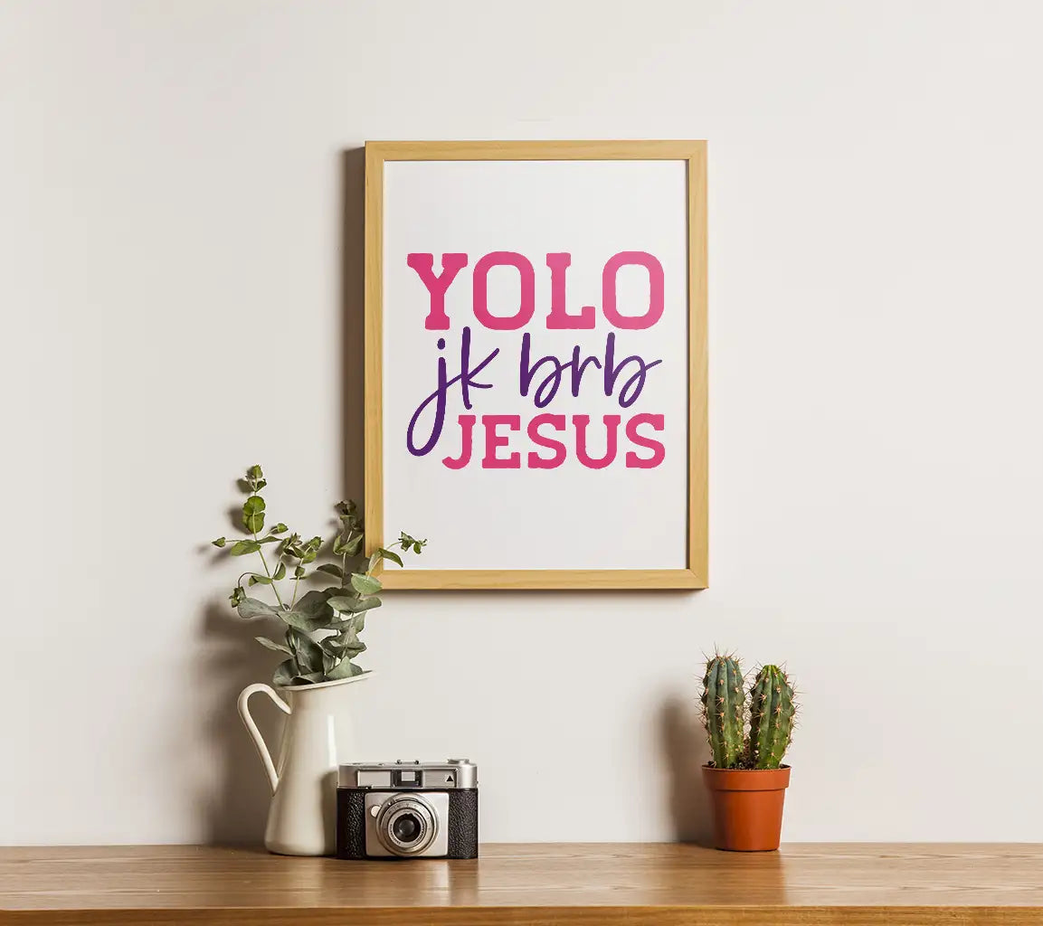 Funny Easter Yolo Jk Brb Jesus SVG Design SVG