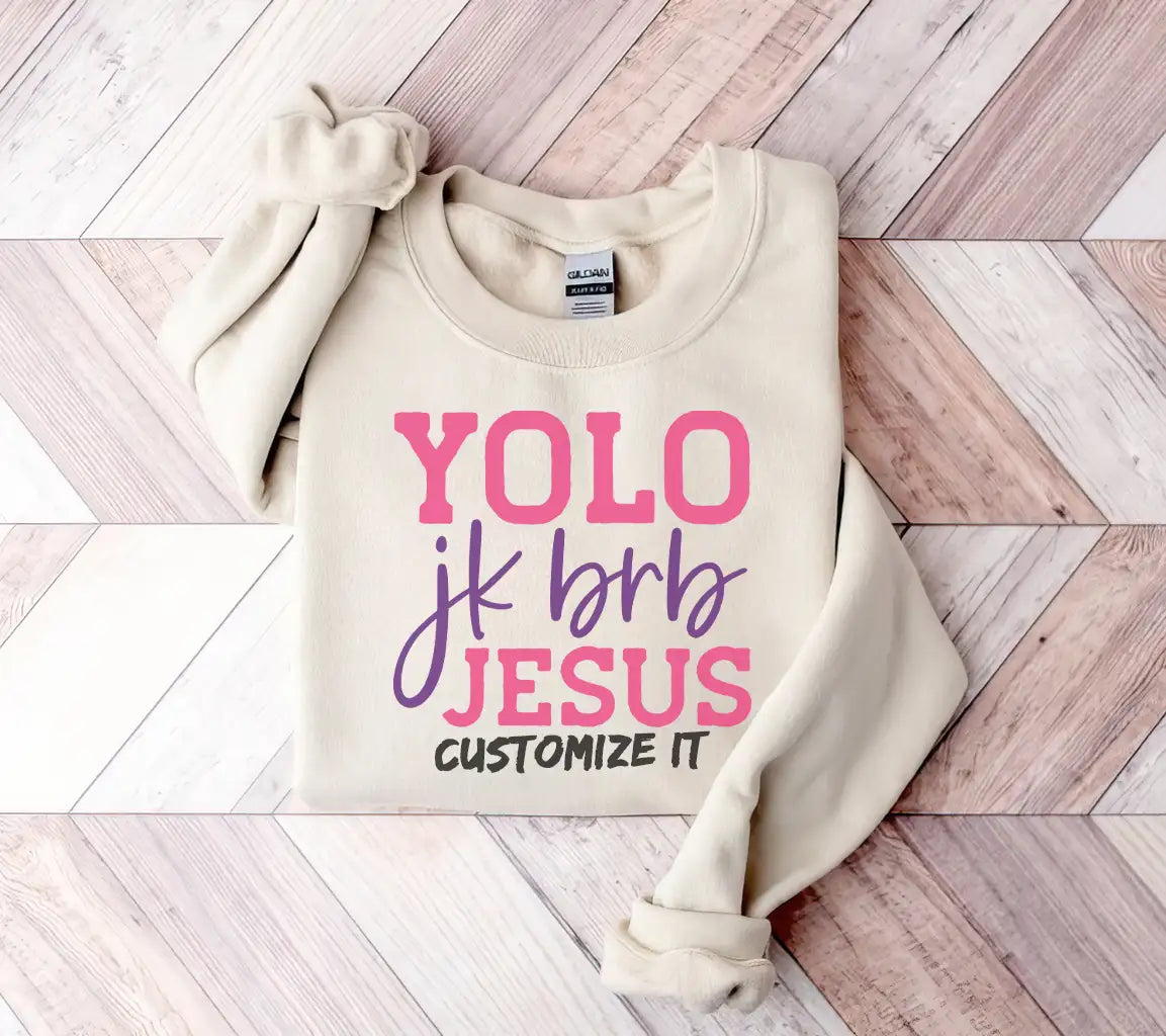 Funny Easter Yolo Jk Brb Jesus SVG Design SVG