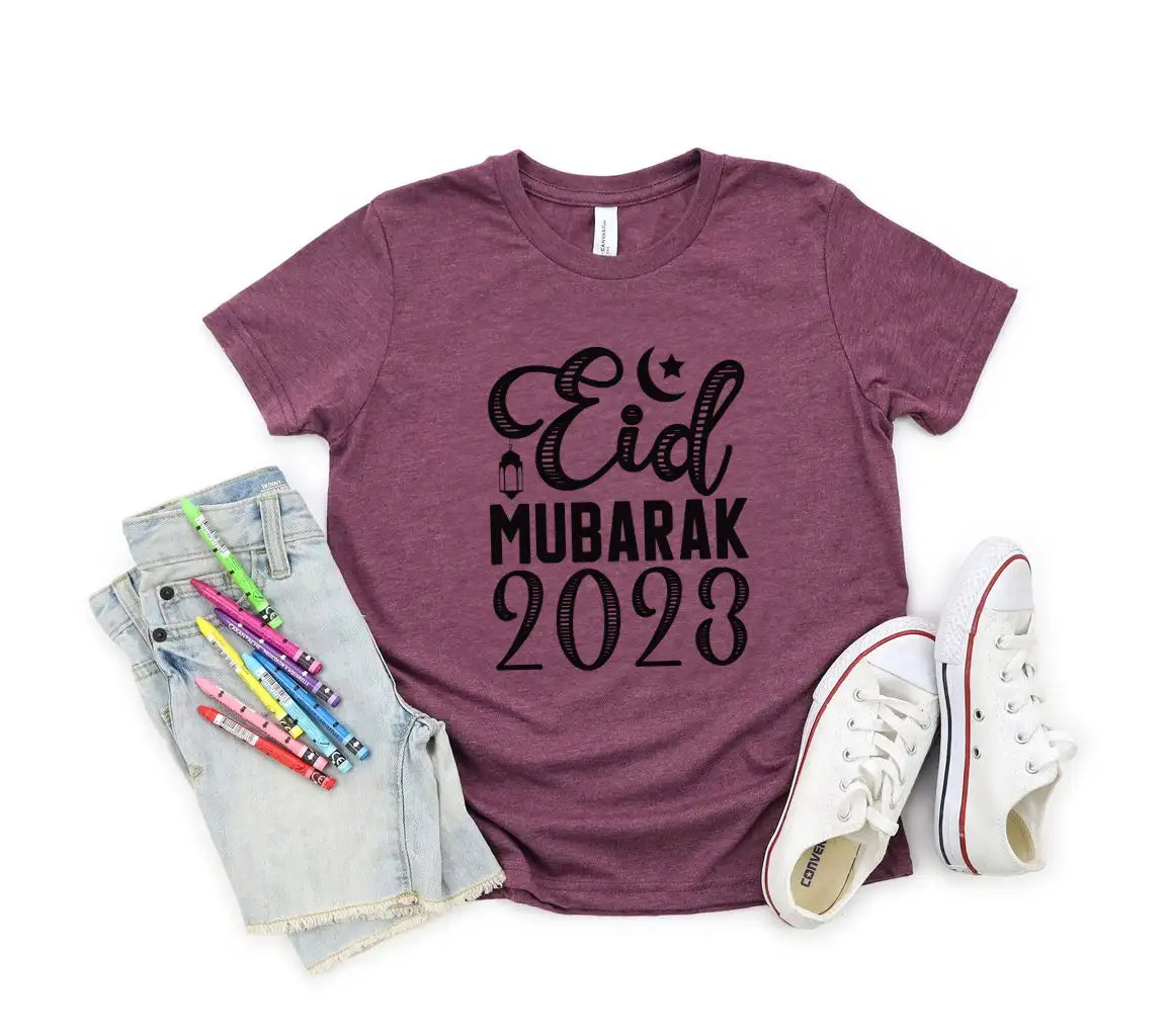 Eid Mubarak 2023 SVG - Crescent Moon & Star Design SVG