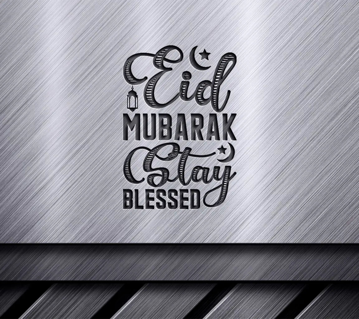 Eid Mubarak Stay Blessed -  SVG Illustration SVG