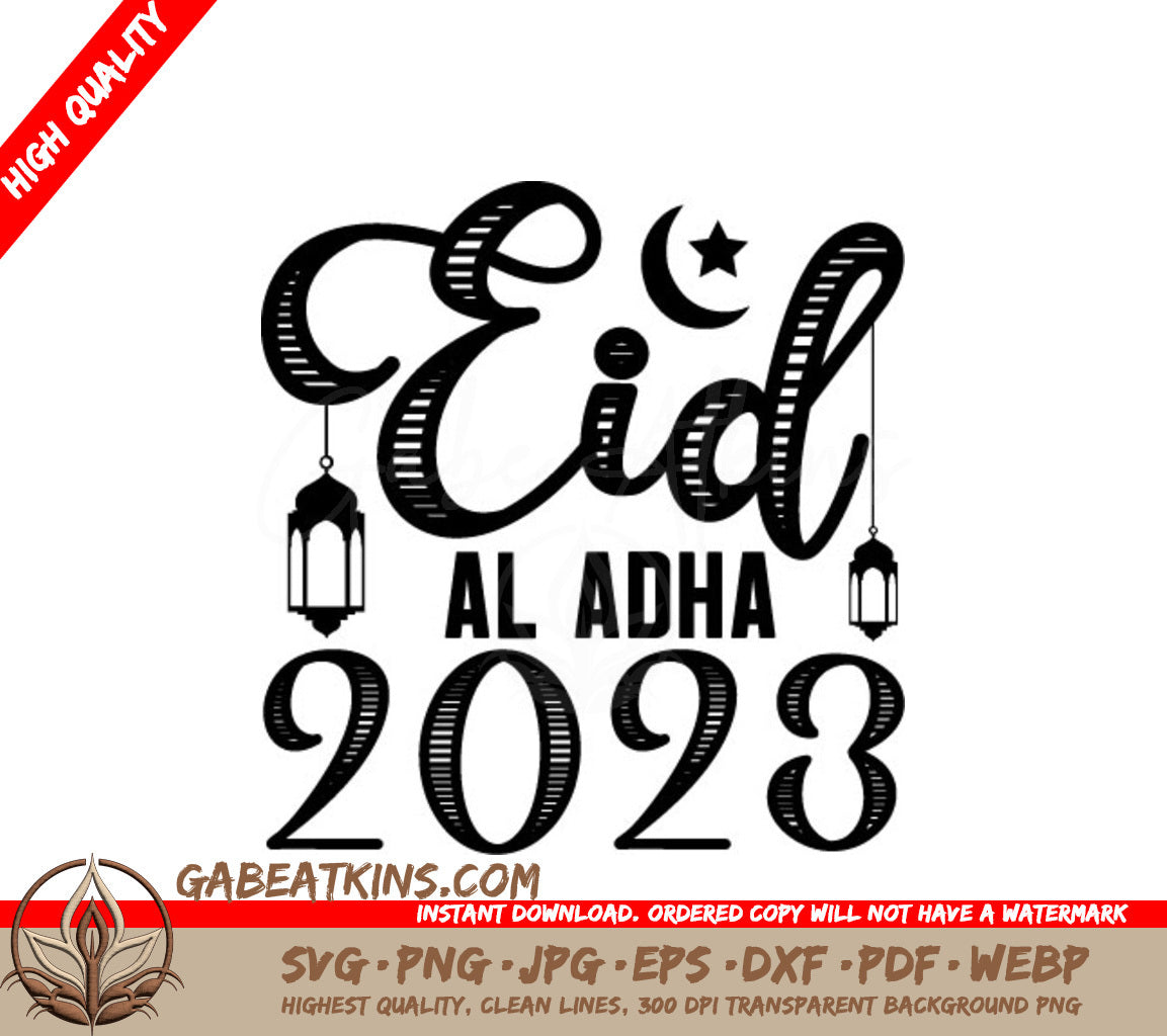 Eid Al Adha 2023 SVG -  Sign SVG