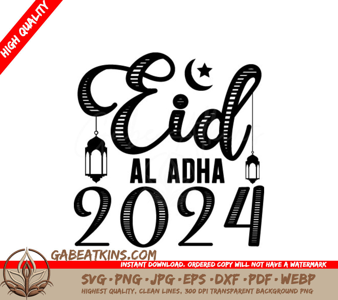 Eid Al Adha 2024 SVG -  Sign Design SVG