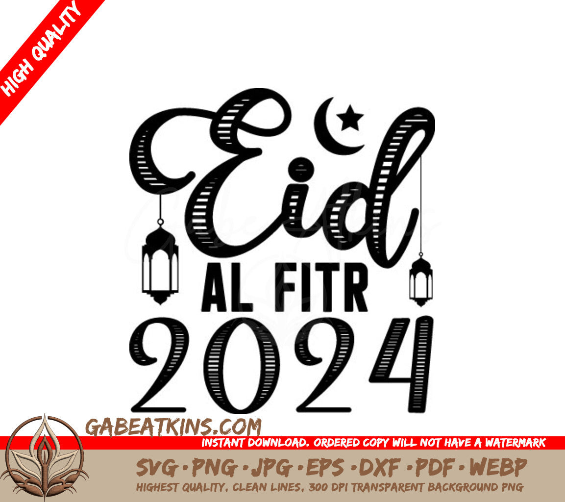 Eid Al Fitr 2024 SVG -  Sign SVG