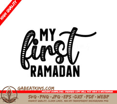 My First Ramadan SVG -  Logo SVG