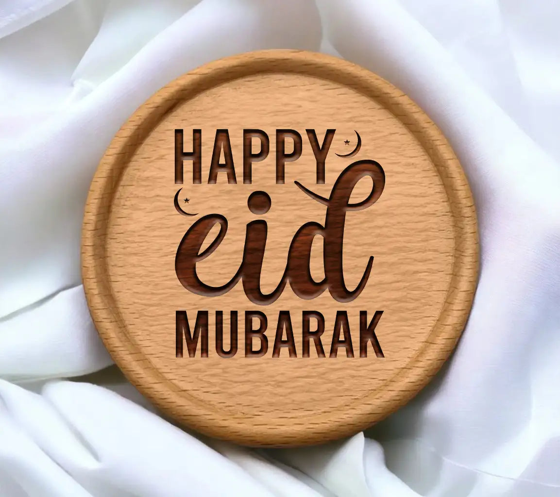  Eid Mubarak Greeting Card SVG - Happy Eid Mubarak Design SVG