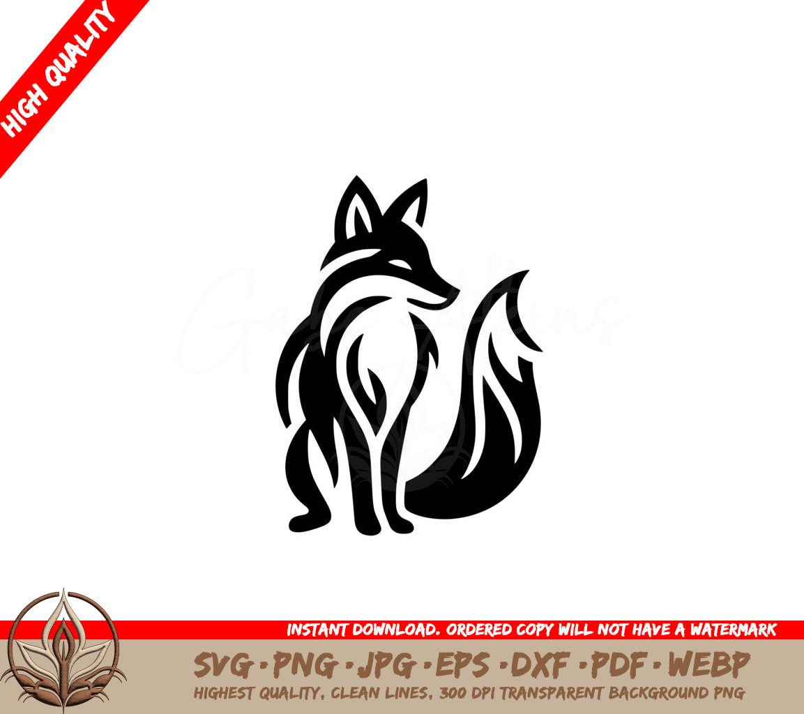 Elegant Fox Digital Product - SVG