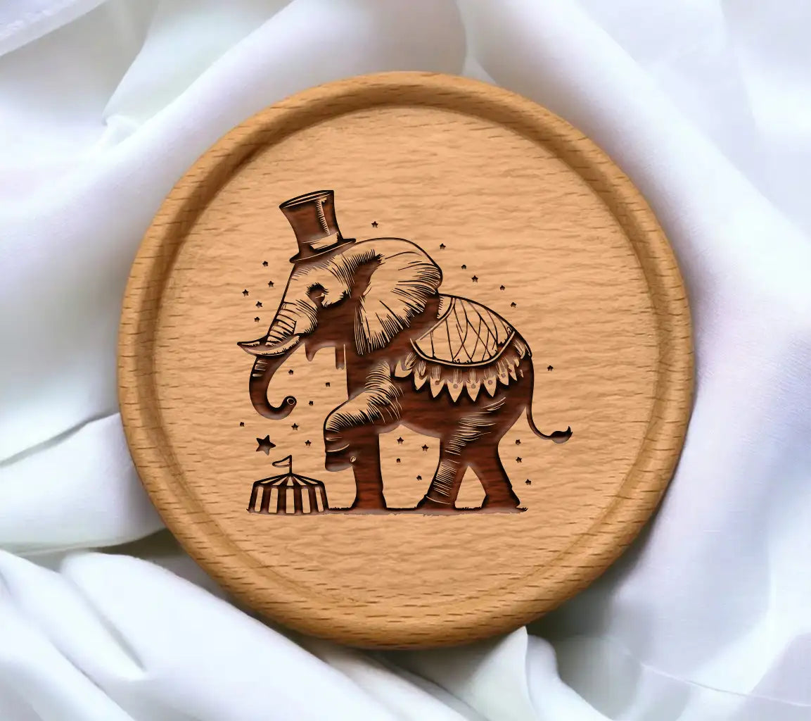  Elephant in Top Hat - Circus Attire SVG SVG