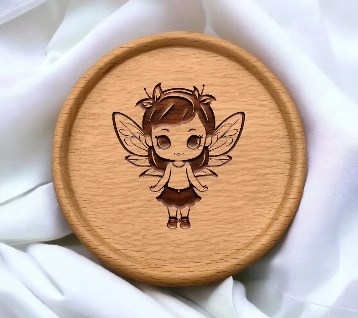 Cute  Fairy with Wings SVG - Enchanted Forest Fables SVG