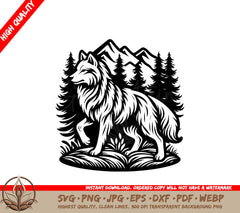 Enchanted Wolf Forest SVG - Digital Product File Formats