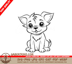  A Chihuahua Puppy SVG - Energetic Young Dog SVG