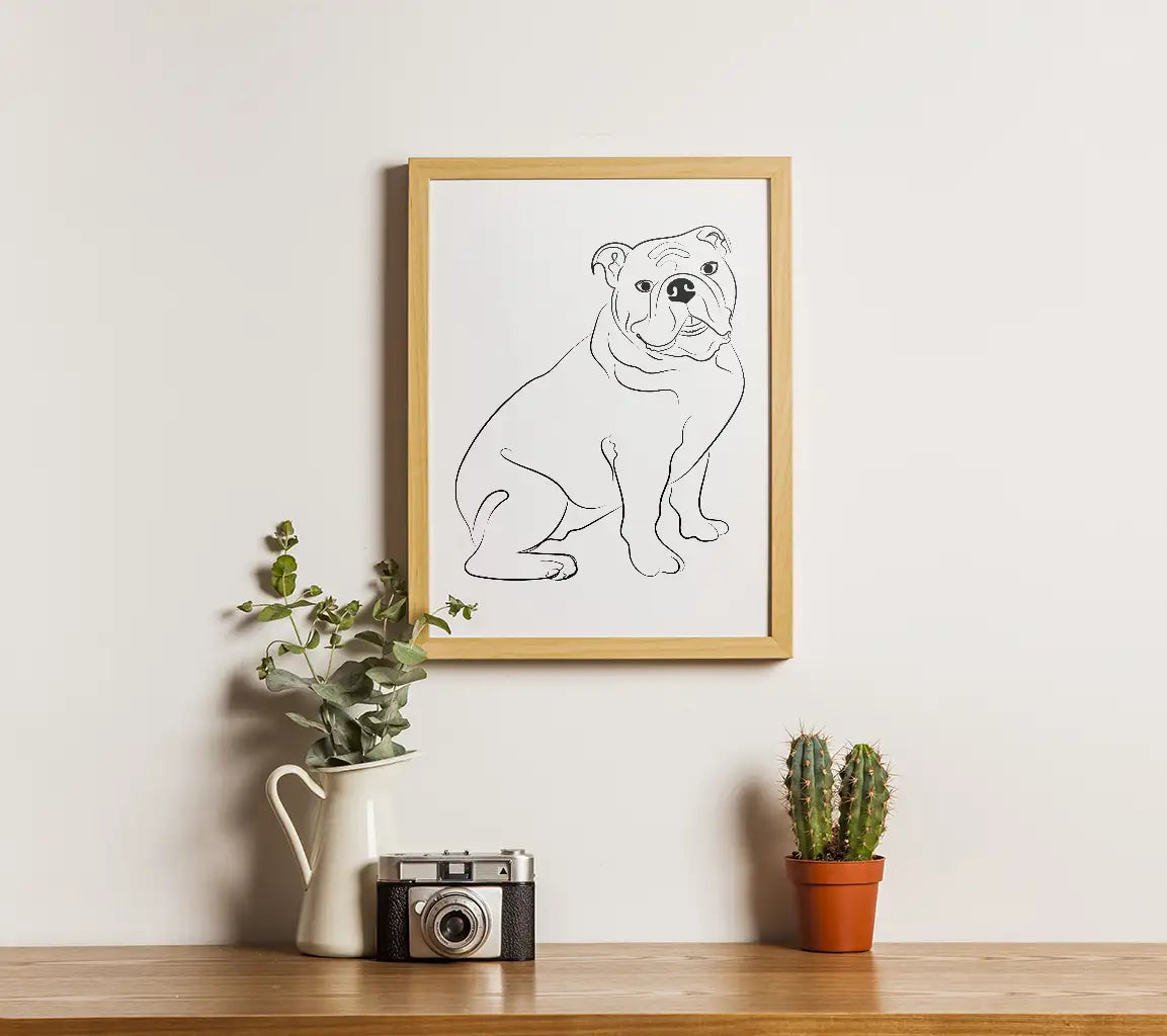  Bulldog Sitting SVG Clipart SVG