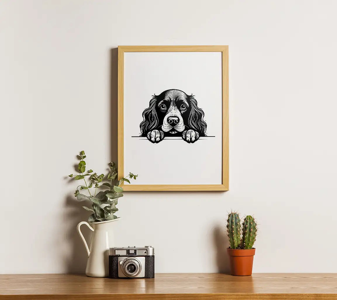  Cocker Spaniel SVG - English Cocker Spaniel Paws Up SVG