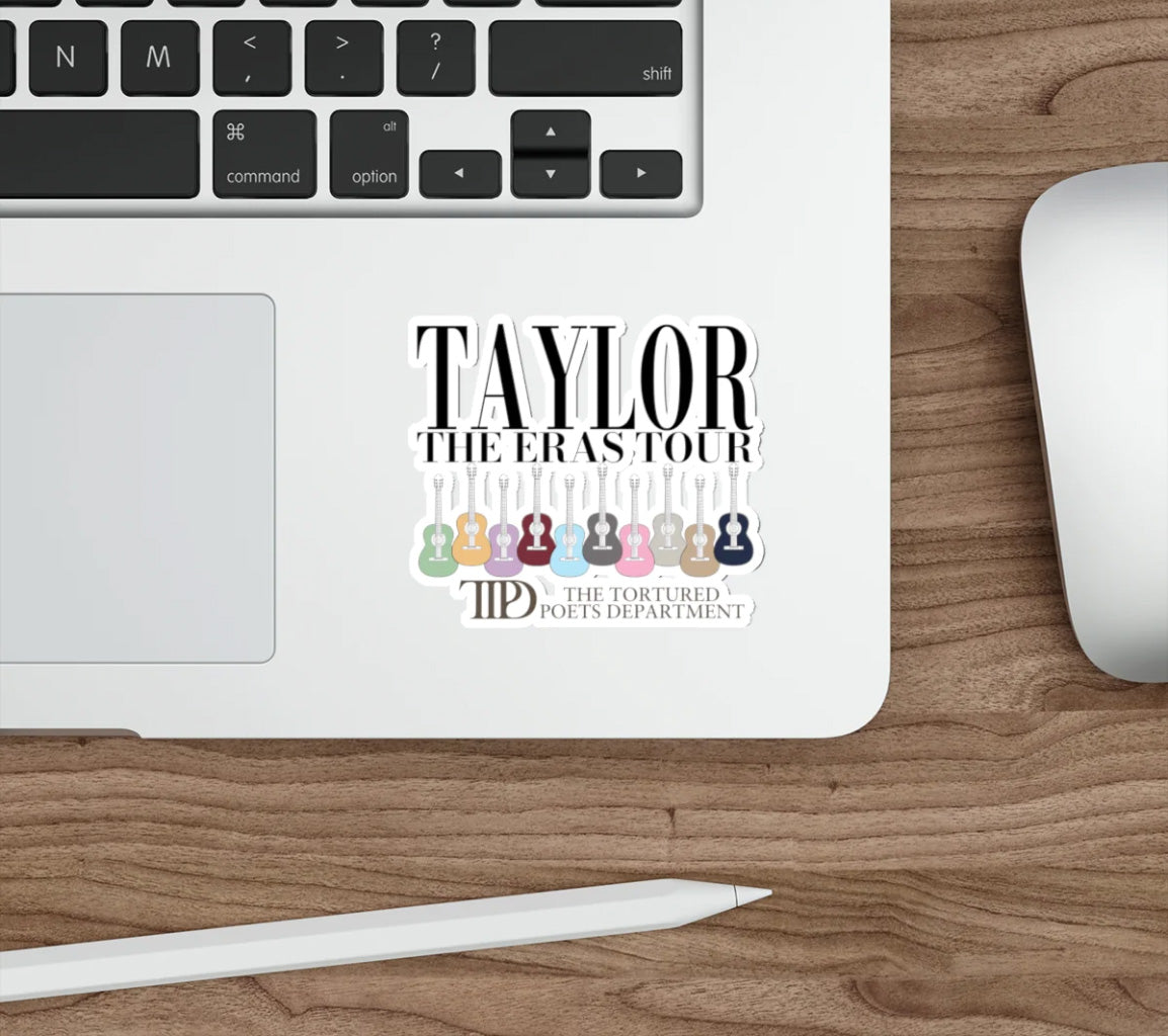 The Eras Tour Sticker (Die-Cut): All 10 Taylor Swift Albums in Vibrant | Eras Tour Sticker (Die-Cut)