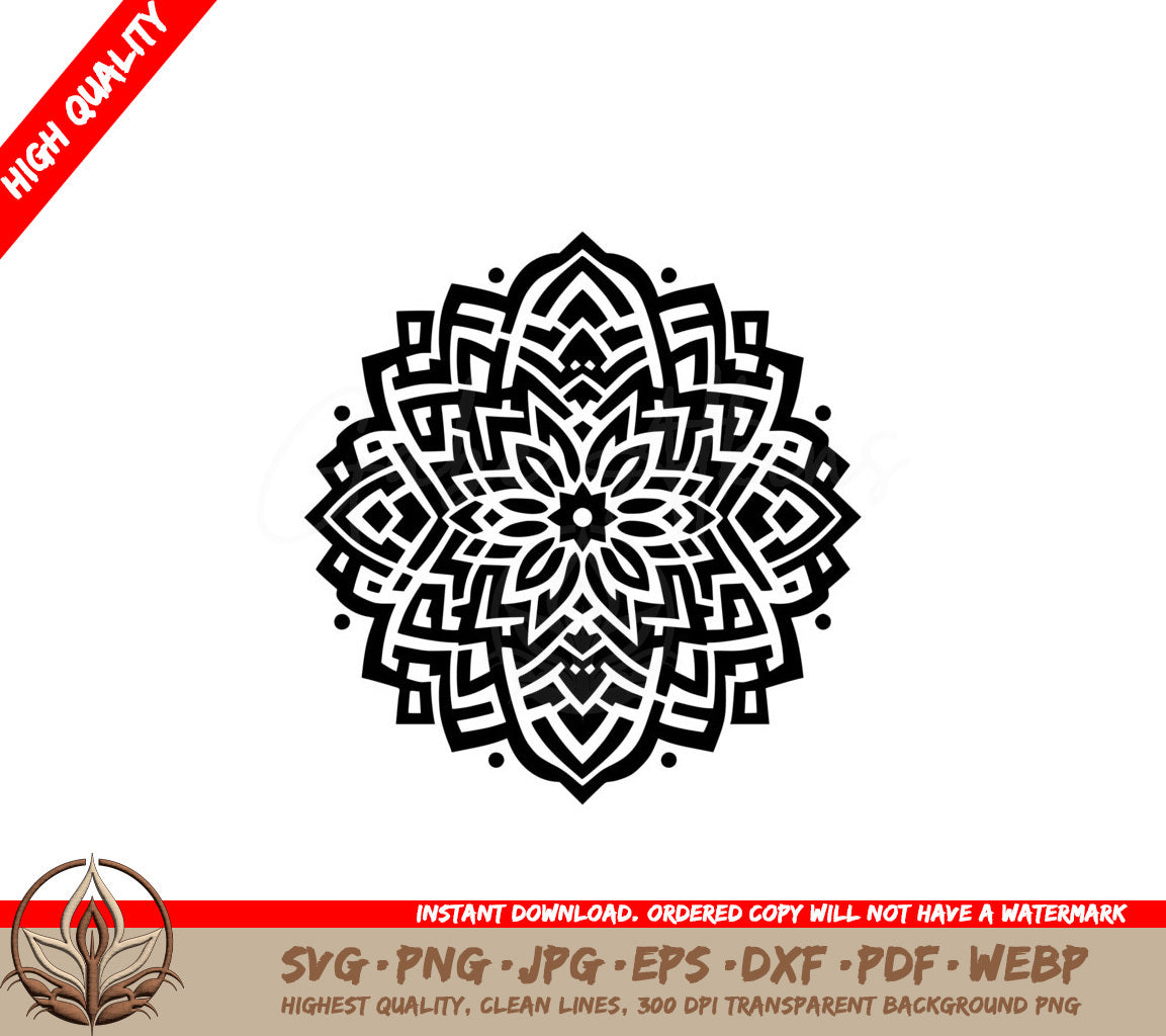 Eternal Mandala Harmony SVG - Digital Product File Formats!