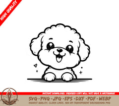 Excited Poodle SVG Digital Product