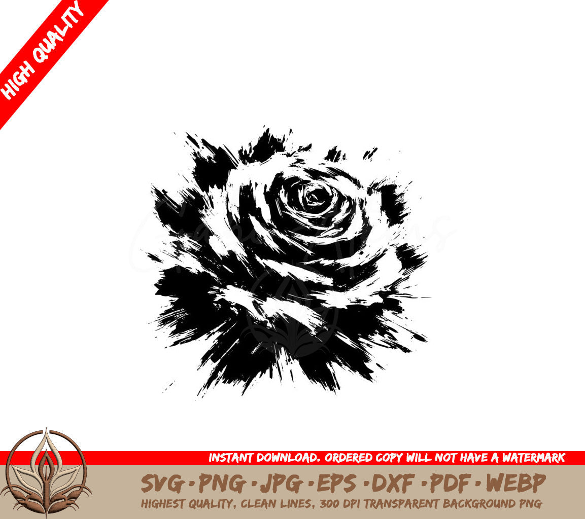 Expressive Rose Digital Product +SVG