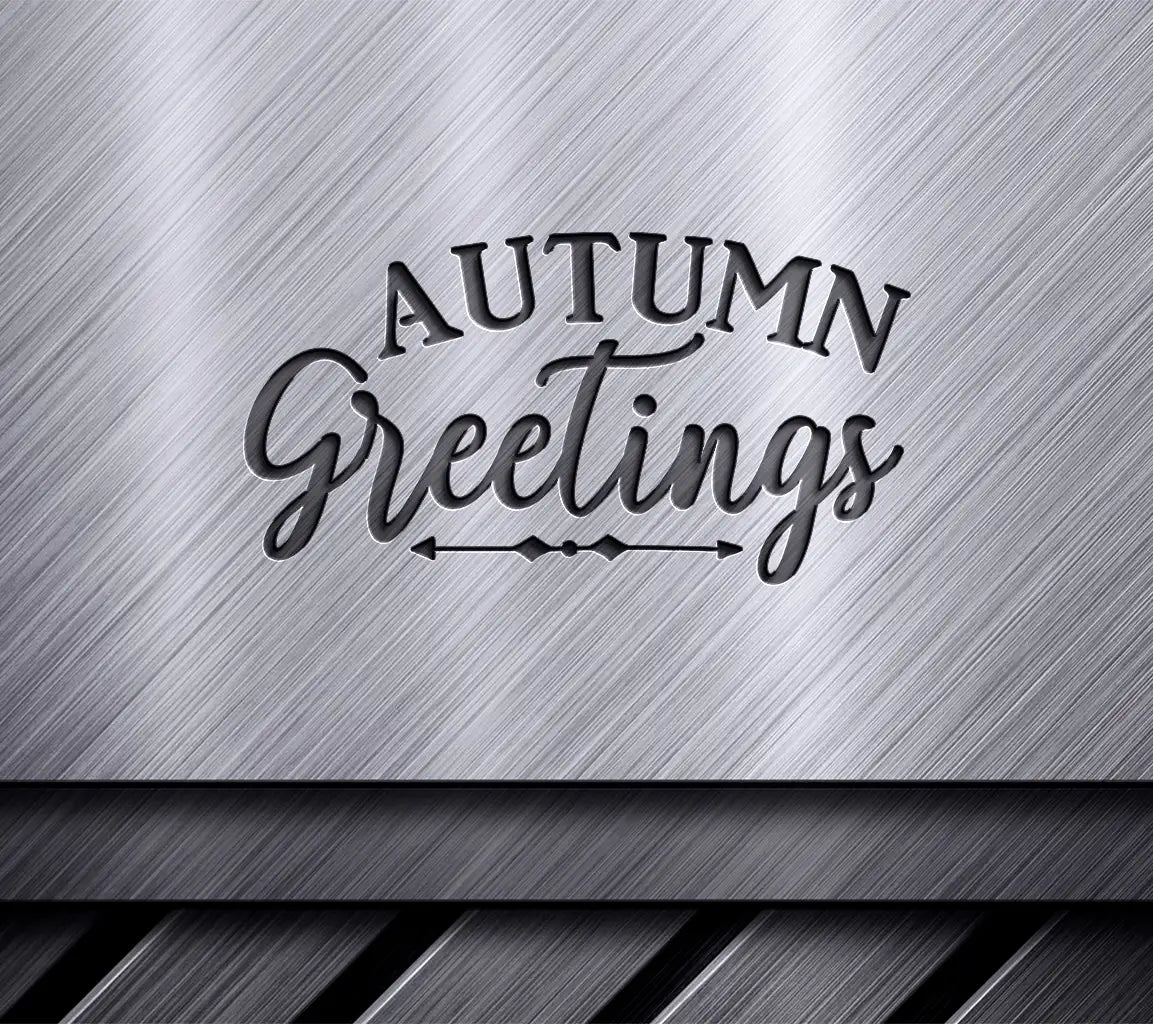  Autumn Greetings SVG - Fall Greeting Design SVG