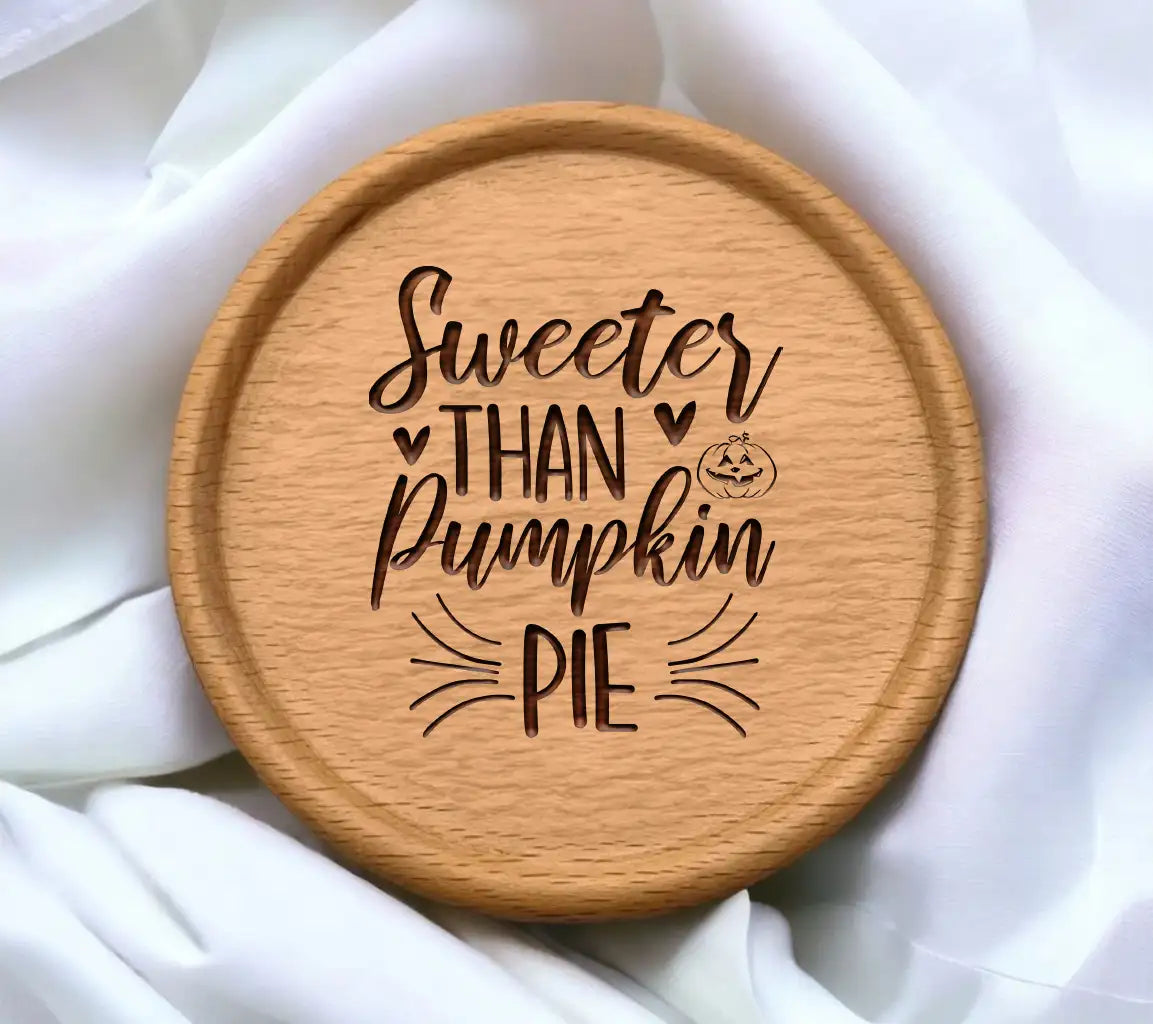 Sweeter Than Pumpkin Pie SVG with Pumpkin Design - Fall SVG