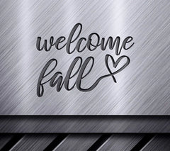 Welcome Fall Heart SVG - Fall Decor, Autumn Design SVG