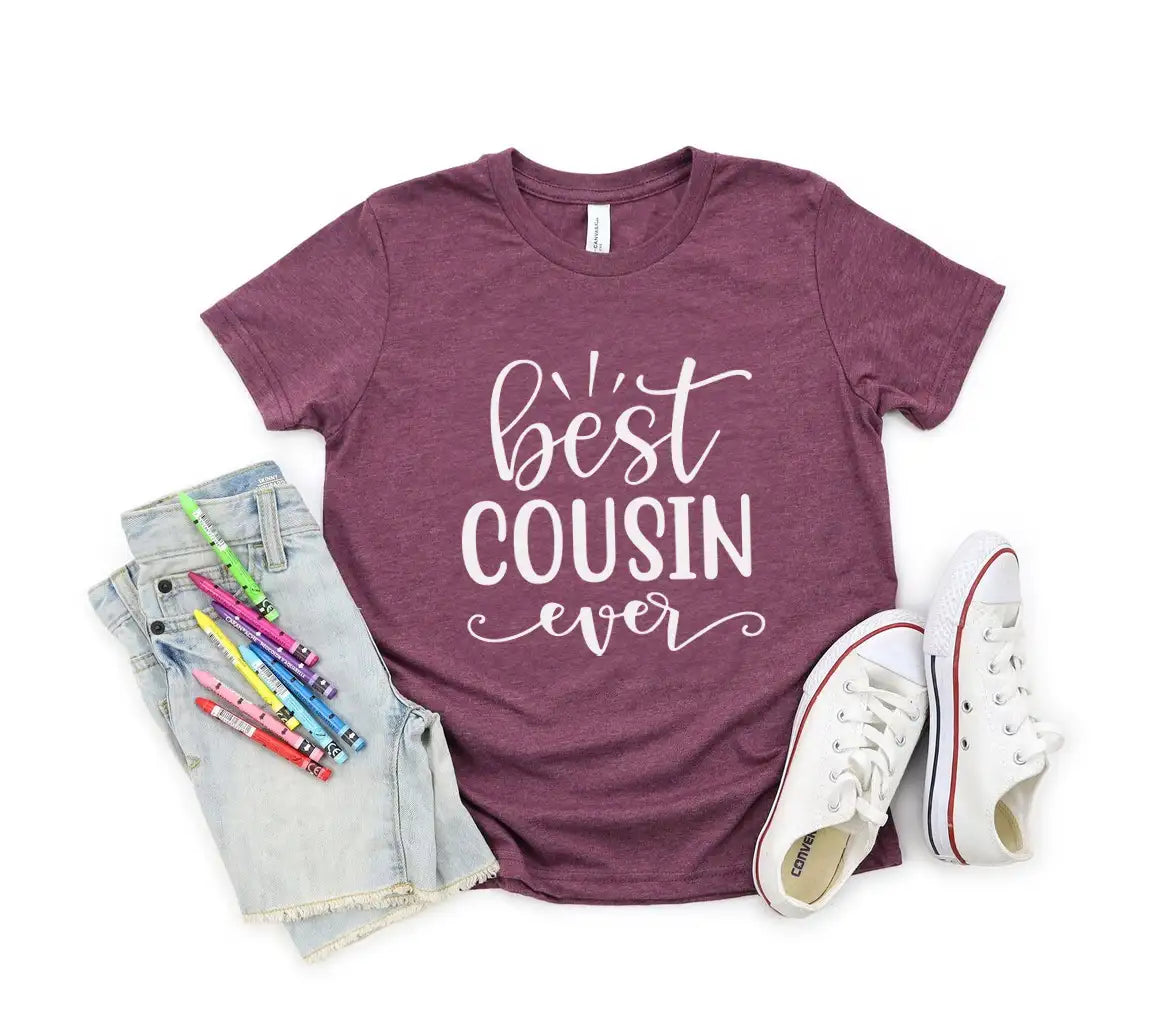 Best Cousin Ever SVG - Black Text on White Background SVG