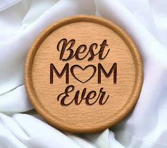 Best Mom Ever SVG with Heart - Family Design SVG