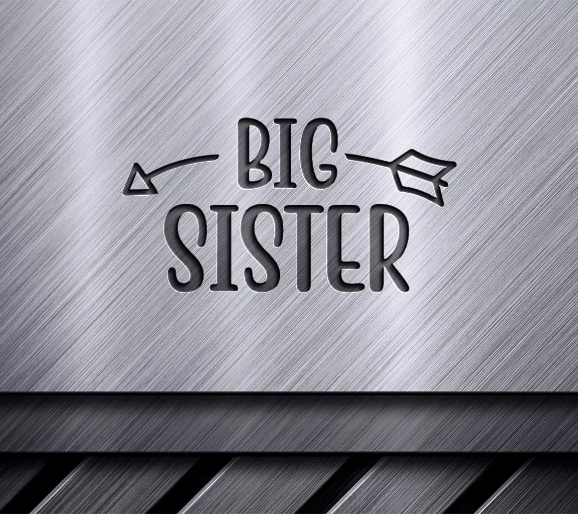 Big Sister Arrow Design SVG -  Family Design SVG