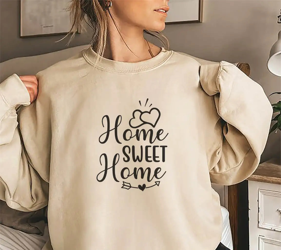 Home Sweet Home SVG with Heart & Arrow - Family Design SVG