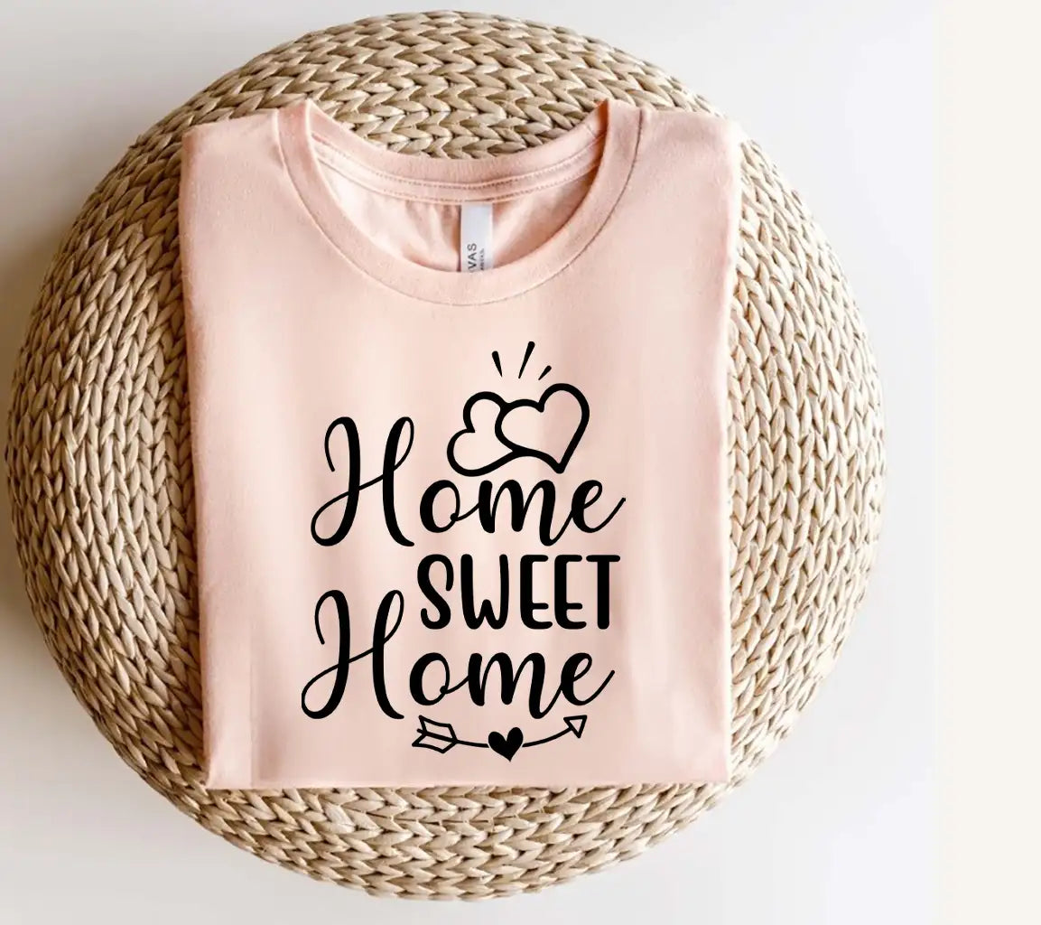 Home Sweet Home SVG with Heart & Arrow - Family Design SVG