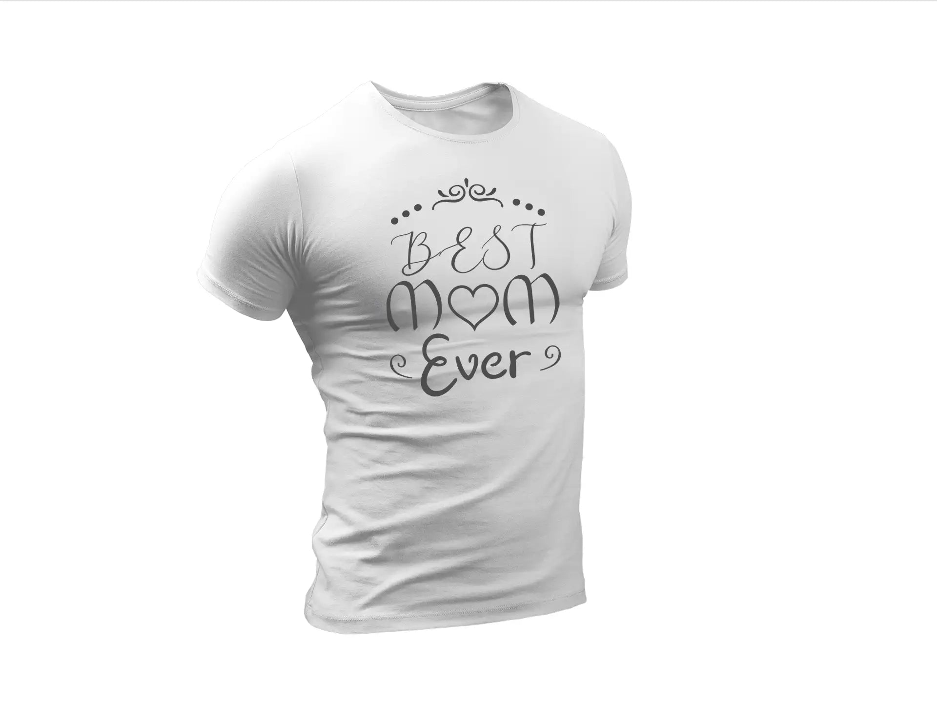 Best Mom Ever SVG Cut File - Heart Design SVG