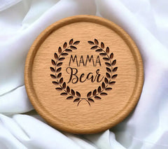 Mama Bear Laurel Wreath SVG - Family Love & Home Design SVG