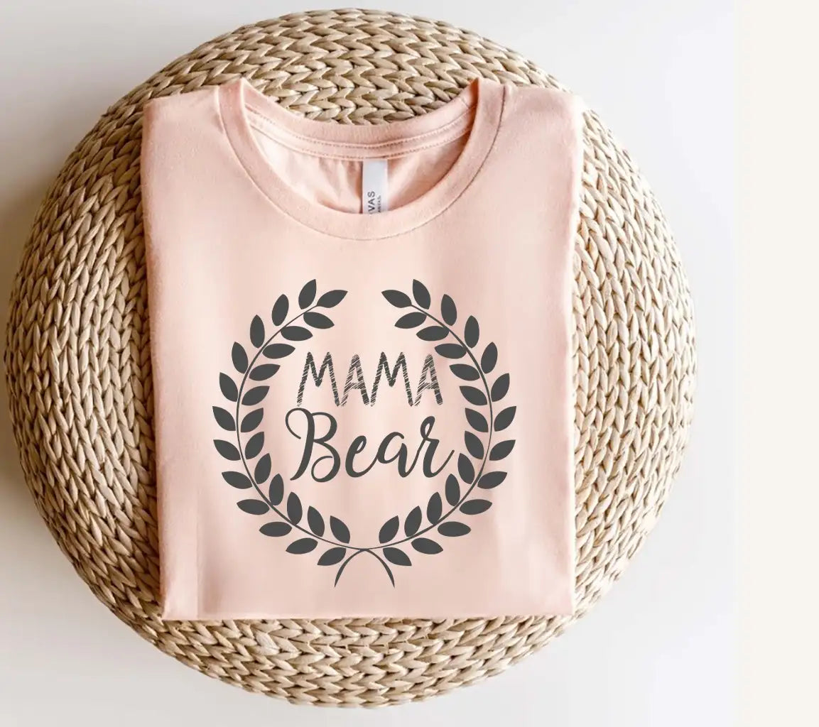 Mama Bear Laurel Wreath SVG - Family Love & Home Design SVG