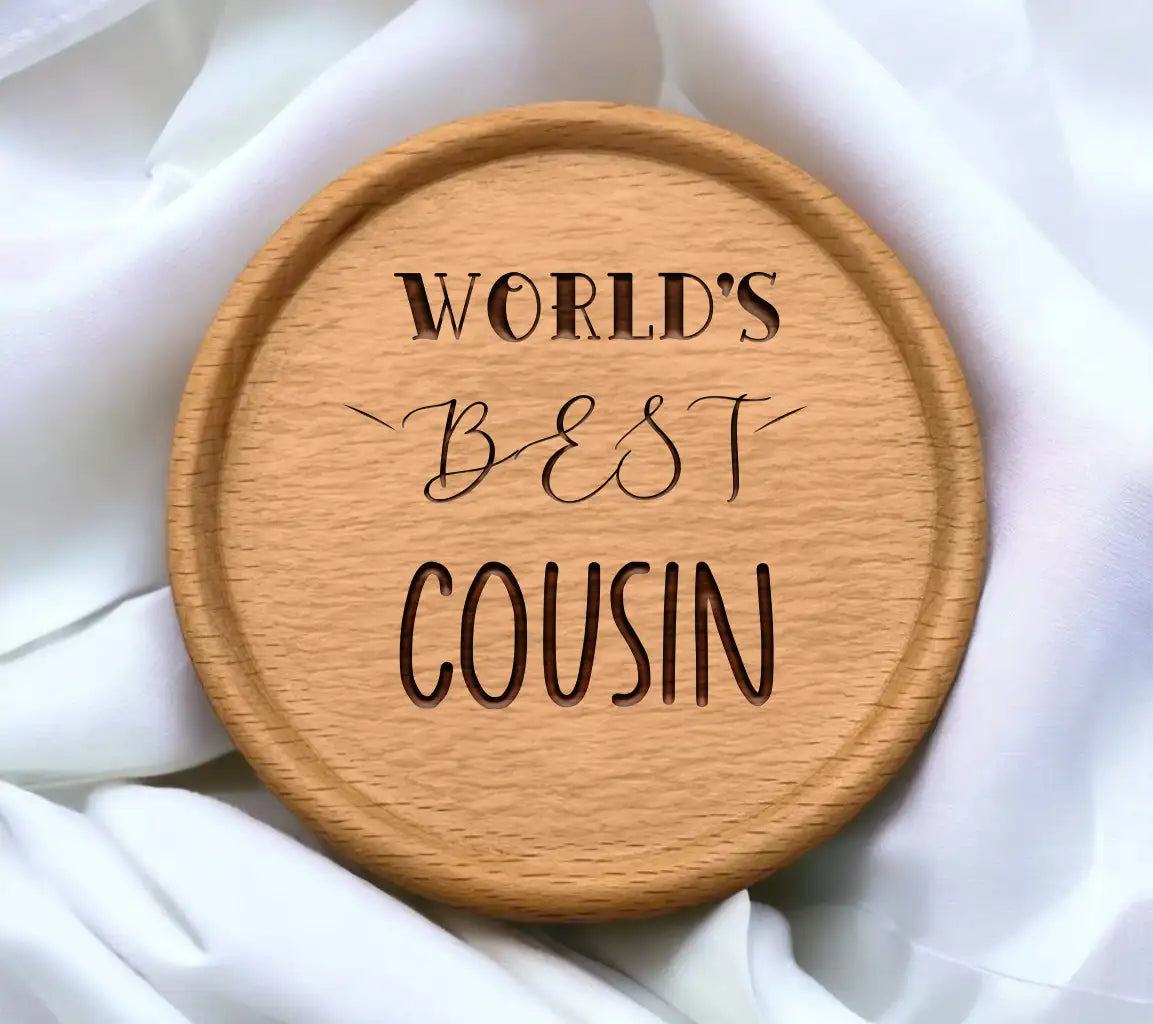 Worlds Best Cousin SVG Cut File - Family Love Design SVG