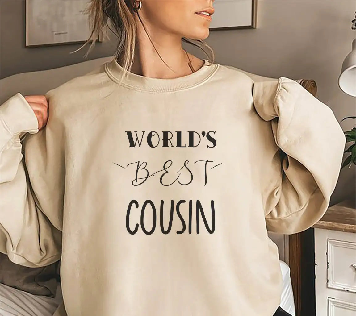 Worlds Best Cousin SVG Cut File - Family Love Design SVG