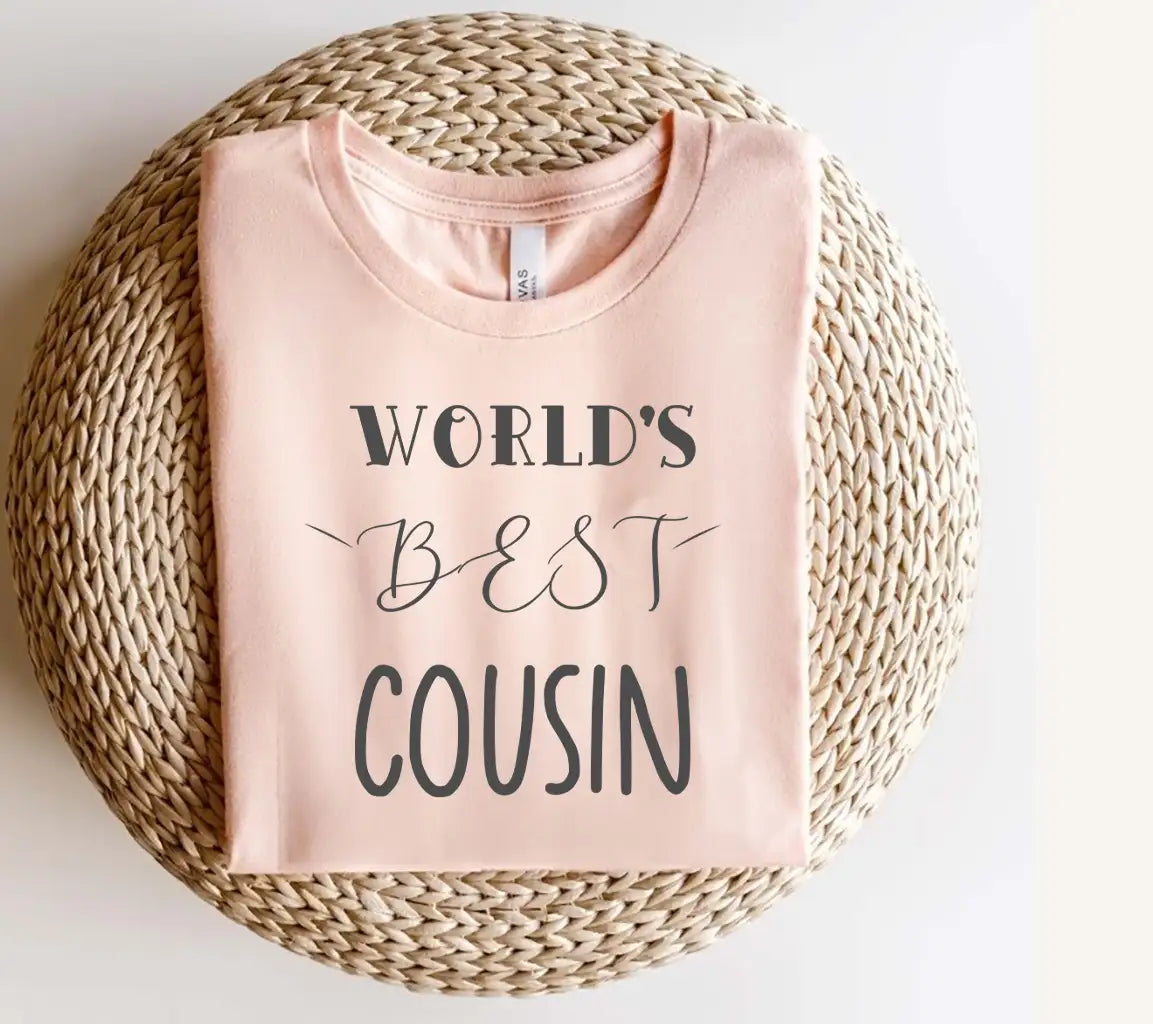 Worlds Best Cousin SVG Cut File - Family Love Design SVG