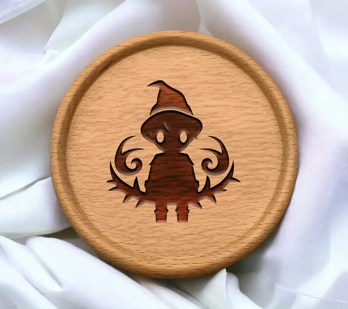 Cute Halloween Witch SVG -  Drawing with Hat SVG