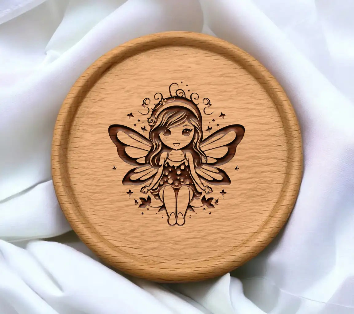  Fairy with Butterfly Wings SVG - Adorable Cartoon Fantasy Design SVG