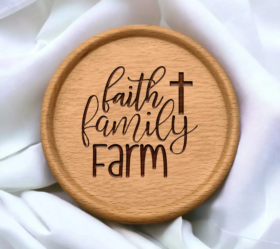 Faith Family Farm Cross SVG - Farmhouse  Sign SVG