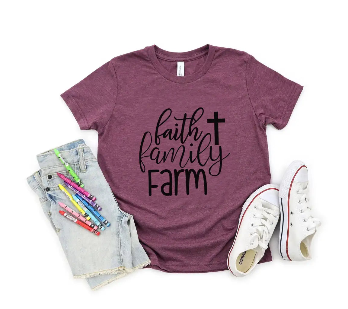 Faith Family Farm Cross SVG - Farmhouse  Sign SVG