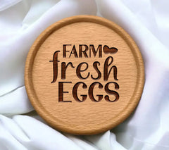 Farmhouse Fresh Eggs SVG Logo -  SVG