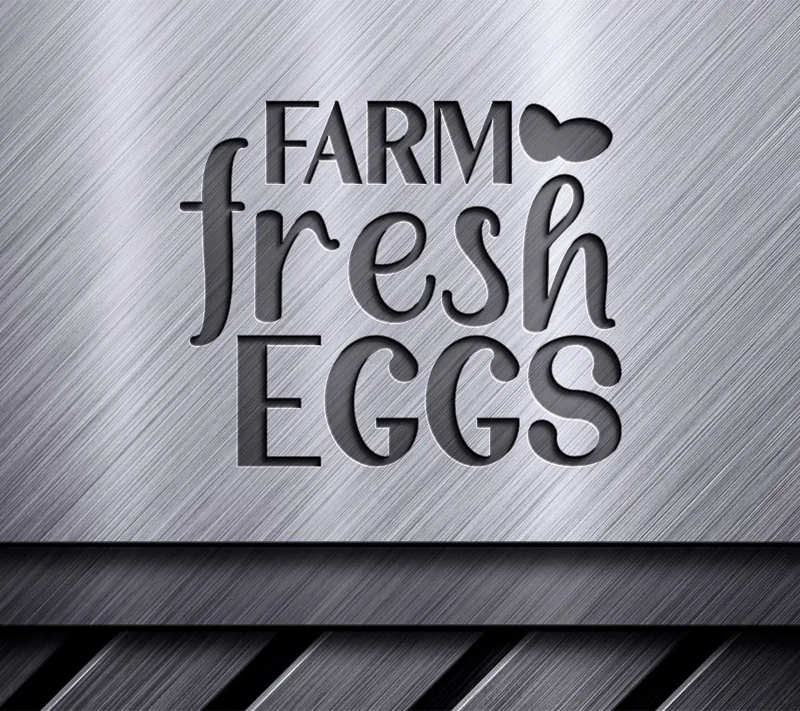 Farmhouse Fresh Eggs SVG Logo -  SVG