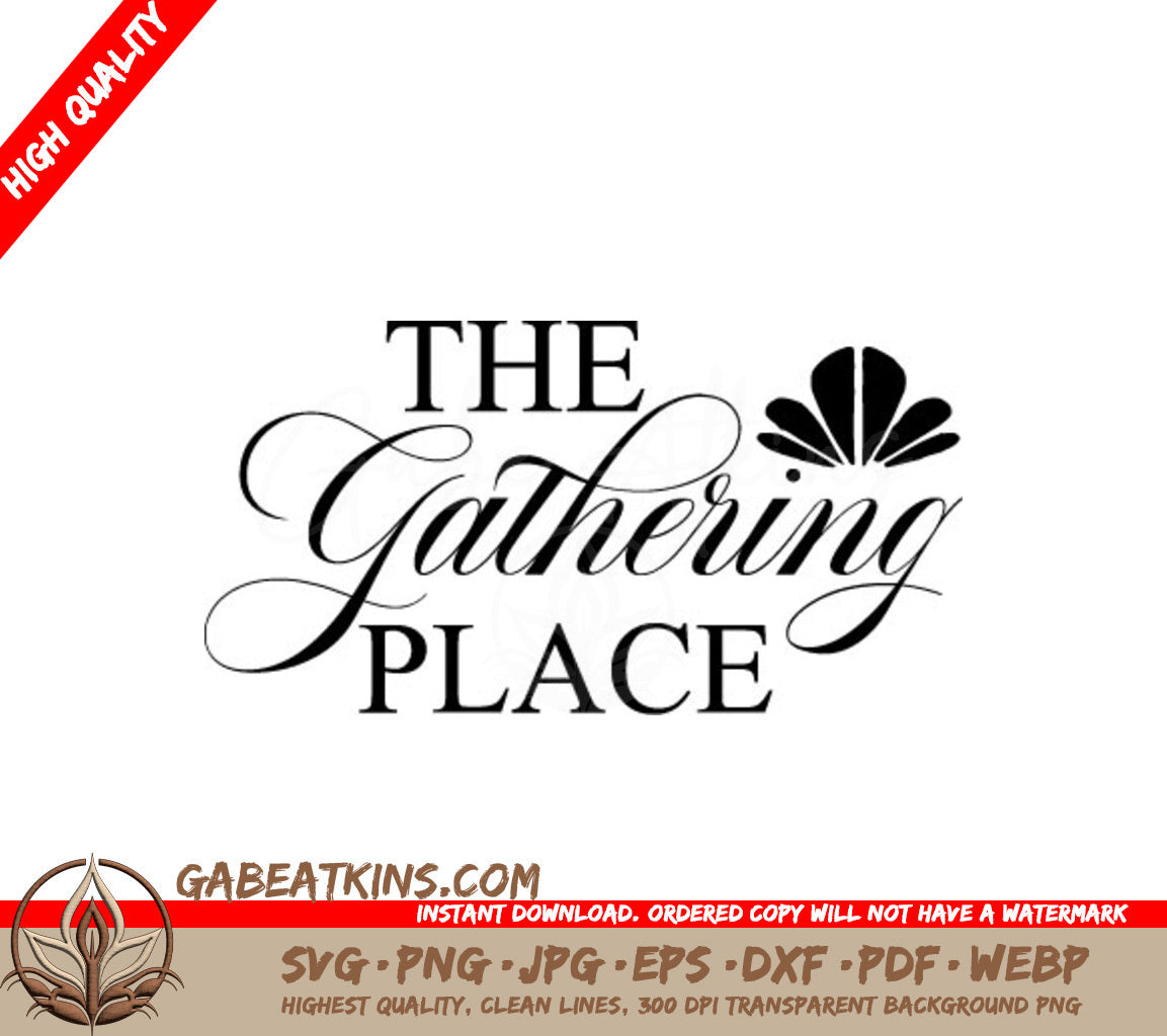 Farmhouse Gathering Place  Logo SVG SVG