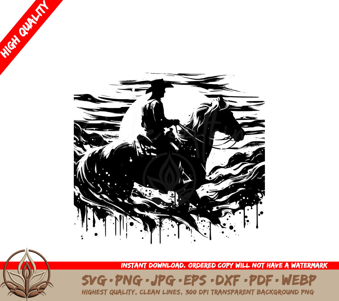 Fast Cowboy Ride SVG Digital Product File