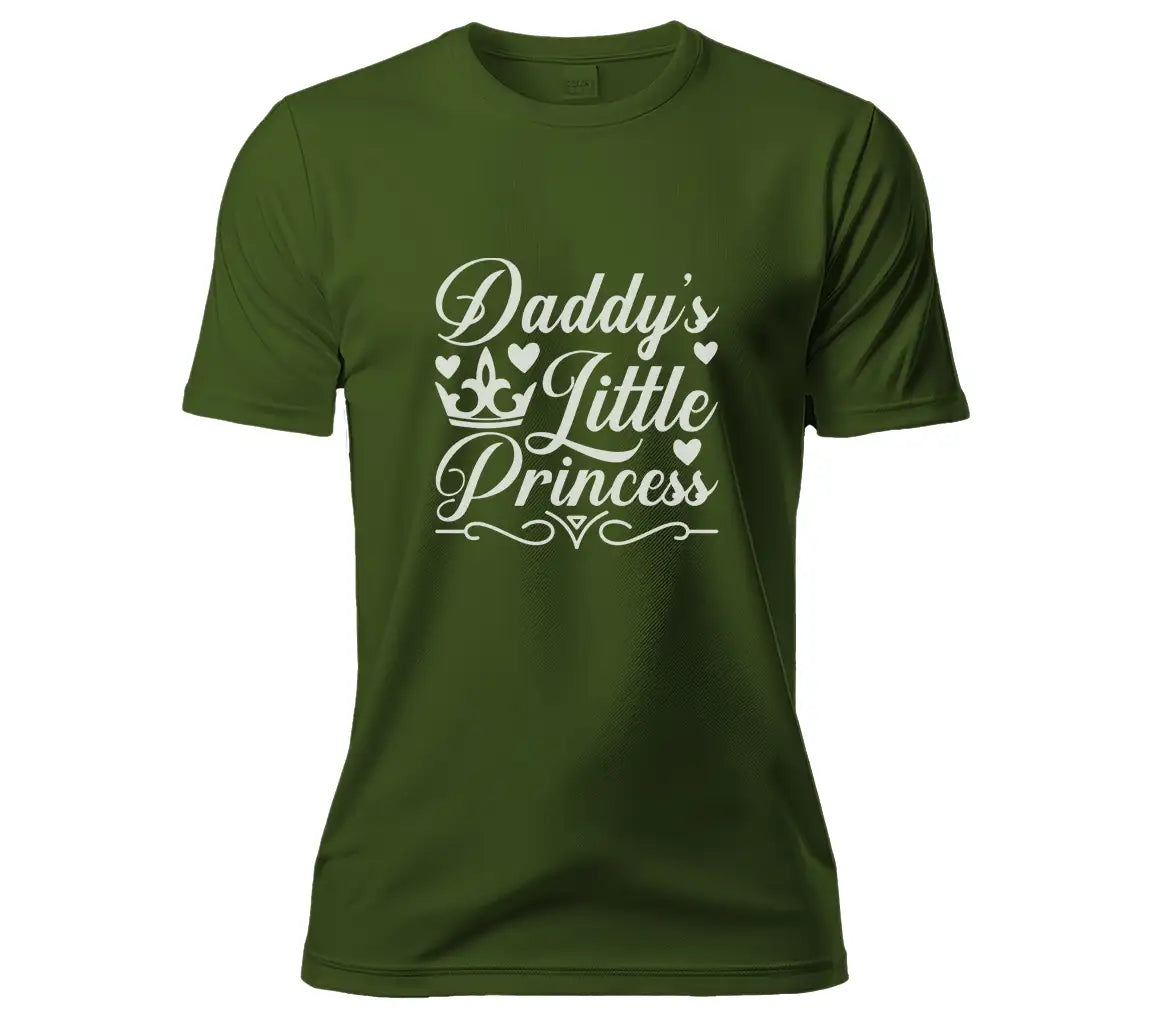 Daddys Little Princess SVG - Fathers Day T-Shirt Design SVG